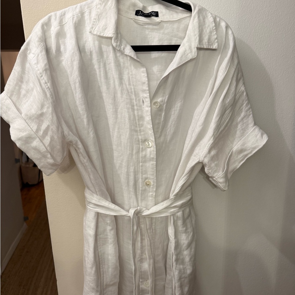 J. Crew White shirt  Dress